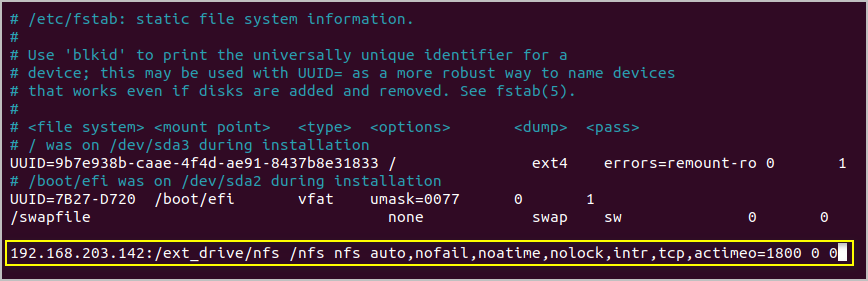 servidor nfs ubuntu 20.04