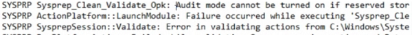 sysprep no pudo validar Windows