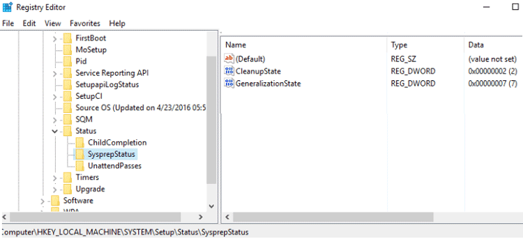 sysprep no pudo validar la instalación de Windows