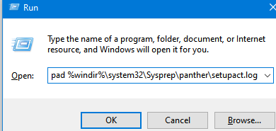 sysprep no pudo validar
