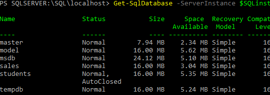 invocar la instancia del servidor sqlcmd